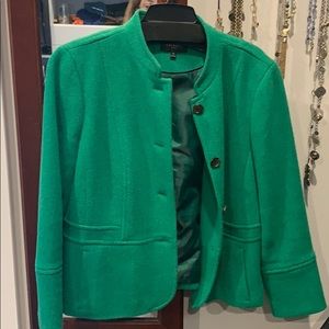 Talbots green wool blazer